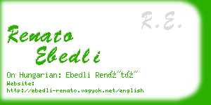renato ebedli business card